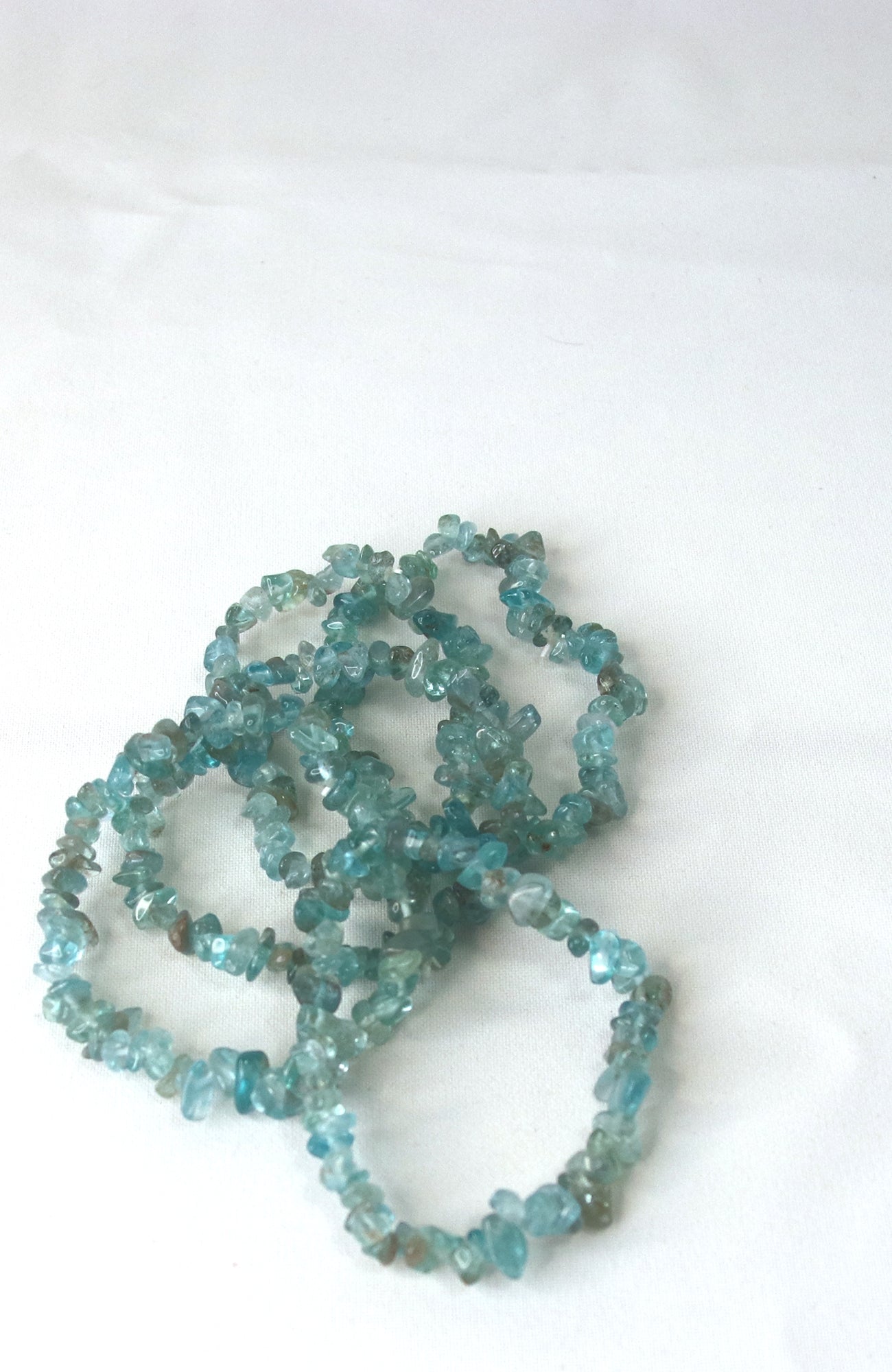 Green Apatite Chip Bracelet